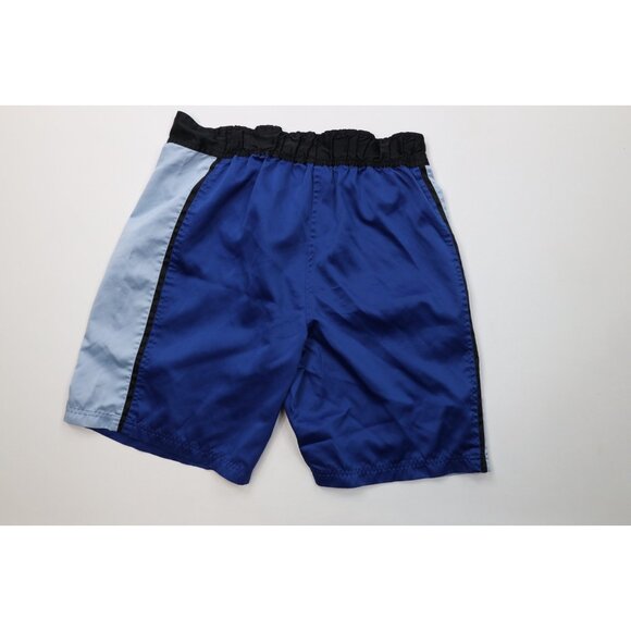 Vintage 90s Pepsi Co Mens Medium Spell Out Reflective Surf Board Shorts Blue - Picture 7 of 10